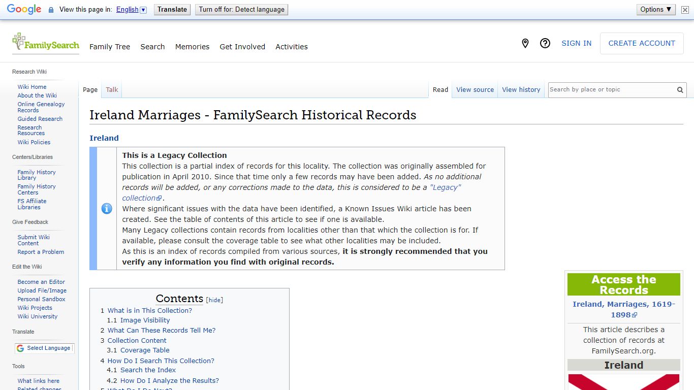 Ireland Marriages - FamilySearch Historical Records